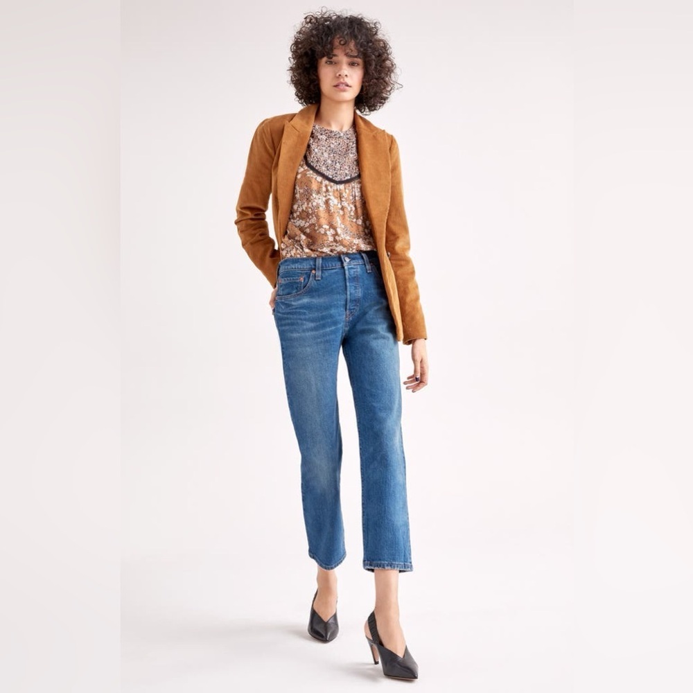 CHELSEA28 | Double Breasted Corduroy Blazer